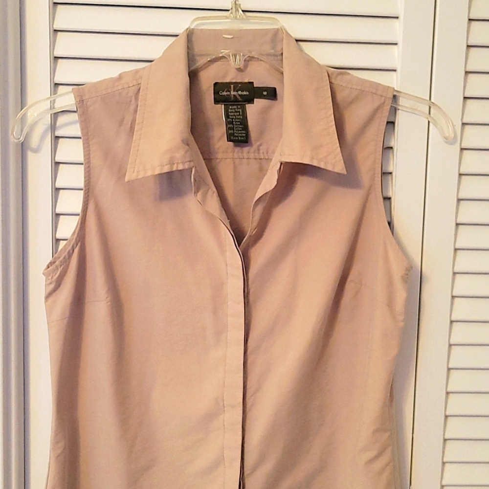 Calvin Klein Khaki's Shirtdress size 6 dress